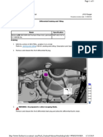 205-03 Front Drive Axle and Differential - General Procedures - Differential Draining and Filling