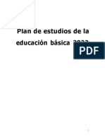 Plan de Estudios de La Educación Básica 2022 2022