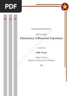 Differential Equations Module