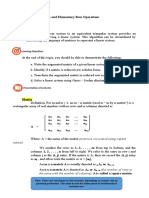 Module 2: Matrices and Elementary Row Operations: Letters)