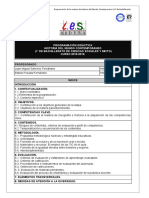 Programación Didáctica 1º Bachillerato Historia Mundo Contemporáneo