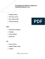 Estrutura Da Sessão de Terapia Cognitivo