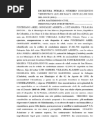 Escritura de Matrimonio Civil