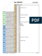 Calendario Escolar 2022 2023 Vertical Diseno de Rejilla