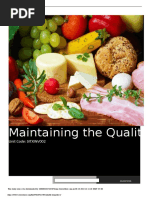 Maintaining The Quality of Perishable Items: Unit Code: SITXINV002