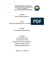 Proceso de Depuración de Aguas Residuales