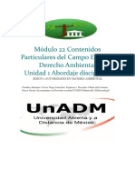 Módulo 22 Contenidos Particulares Del Campo Elegido: Derecho Ambiental Unidad 1 Abordaje Disciplinar