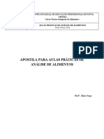 Apostila Práticas de Análise de Alimentos UEPG