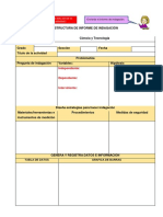 Estructura de Informe de Indagación