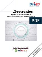 Electronics: Quarter III-Module 4 Wired & Wireless Networking