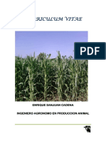 Curriculum Vitae Enrique Sanjuan Cadena Ingeniero Agronomo en Produccion Animal