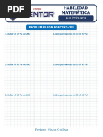 Problemas Con Porcentajes - 4to