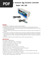 Multi-Function Automatic Egg Incubator Controller Model: XM-18D