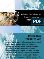 Policies, Guidelines and Laws in Nursing Informatics