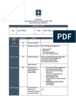 Runsheet Welcome Days International Students Academic Year 2022