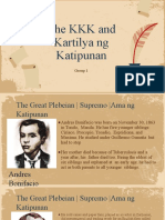 The KKK and Kartilya NG Katipunan: Group 1