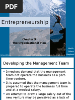 Chapter 9 - The Organizational Plan