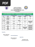 CLASS PROGRAM GRADE 7 JAPAN/Adviser: Asnifa M. Macapodi: Hinaplanon National High School