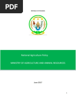 National Agriculture Policy: Republic of Rwanda