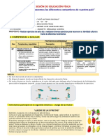 SESION "Exploramos y Reconocemos Las Diferentes Costumbres de Nuestro País"