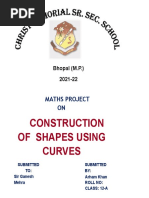 My Project On CONSTRUCTION OF SHAPES USING CURVES