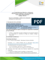 Guia de Actividades y Rúbrica de Evaluación Unidad 1 - Paso 1 - Bases Ecológicas