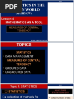 Mathematics in The Modern World: Lesson 4 Mathematics As A Tool