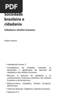 Sociedade Brasileira e Cidadania