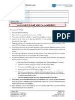 Assessment Cover Sheet & Agreement: SITHCCC018 - Assessment 1 Research Report