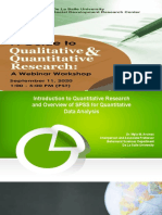 Quantitative Research by Dr. Myla M. Arcinas SDRC Webinar