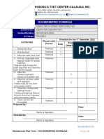 CSS HouseKeeping Schedule