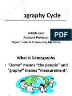 Demography Cycle: Ashish Gaur Assistant Professor Department of Community Medicine