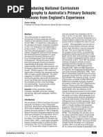 Catling 2013 Introducing National Curriculum Geography To Australia's Primary Schools: Lessons From England's Experience