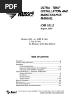 Ultra - Temp Installation and Maintenance Manual IOM 101.2