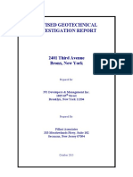 Revised Geotechnical Investigation Report: 2401 Third Avenue Bronx, New York