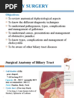 Biliary Surgery: Objectives