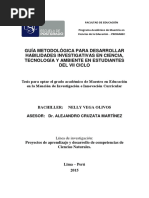 2015 - Vega - Guía Metodológica para Desarrollar Habilidades Investigativas