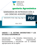 Plan de Estudios de La Carrera Ingenieria Agronomica