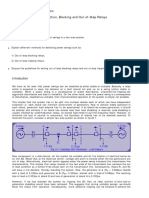 Module 7: Out of Step Protection: Power Swing Detection, Blocking and Out-of-Step Relays