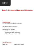 Topic 4 - Root-Soil Interface