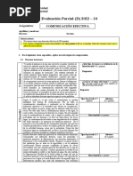 Evaluación Parcial - Comunicación Efectiva-202210