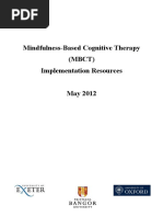 Mindfulness Based Cognitive Therapy MBCT