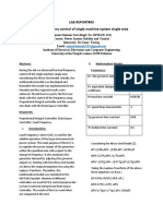 Lab Report#03 Load Frequency Control of Single Machine System Single Area