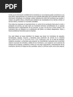 Justificación y Metodologia de Control de Inventario de Una Empresa