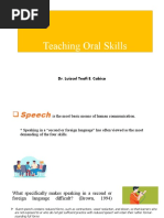 Teaching Oral Skills