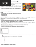 Which Fruit Has The Most Vitamin C?: Problem