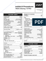 Checklist & Procedures: PMDG Boeing 737NG