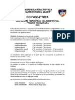 Convocatoria - Campeonato Fútsal 2022