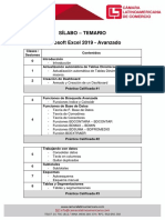 Silabus-Temario Excel Avanzado