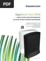 Sagemcom F@ST 3896: Very High Performance Triple-Play Home Gateway